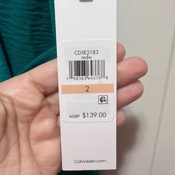 Calvin Klein Green/ Teal jumpsuit - Picture 6 of 8